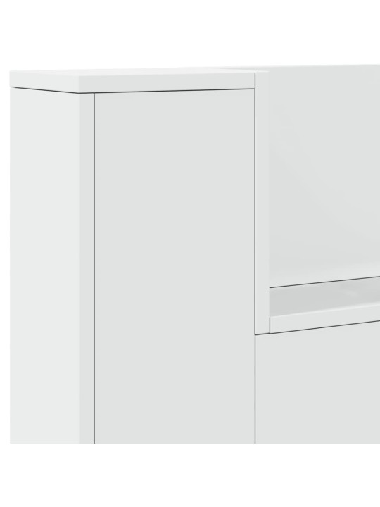 Galvgaļa skapis ar led, balts, 220x16,5x103,5 cm