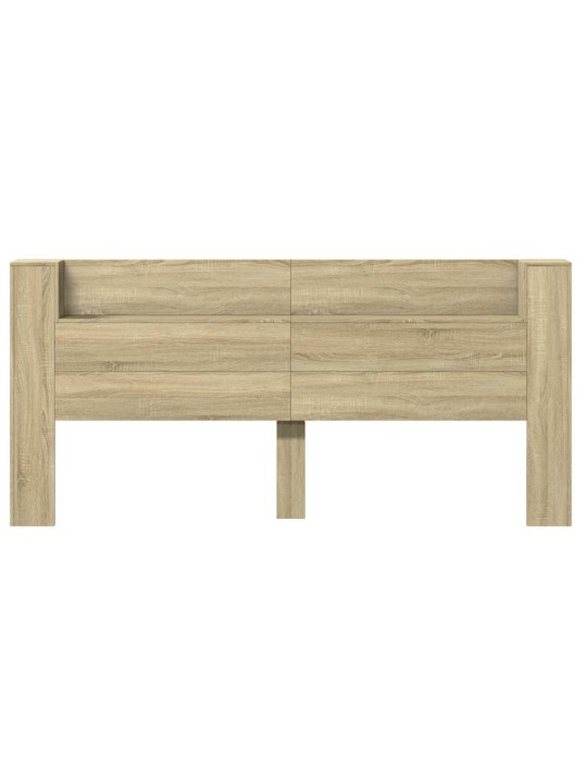 Galvgaļa skapis ar led, ozolkoka krāsa, 220x16,5x103,5 cm