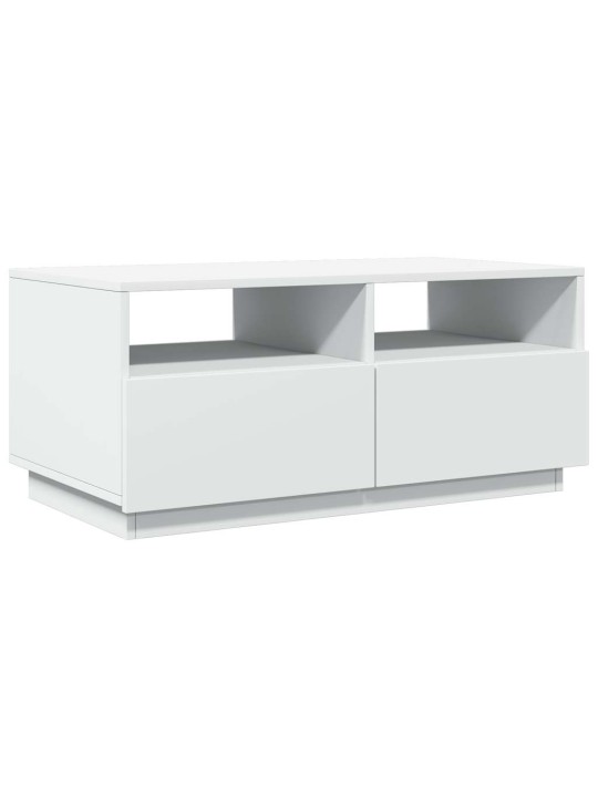Kafijas galdiņš ar led, balts, 90x49x40 cm