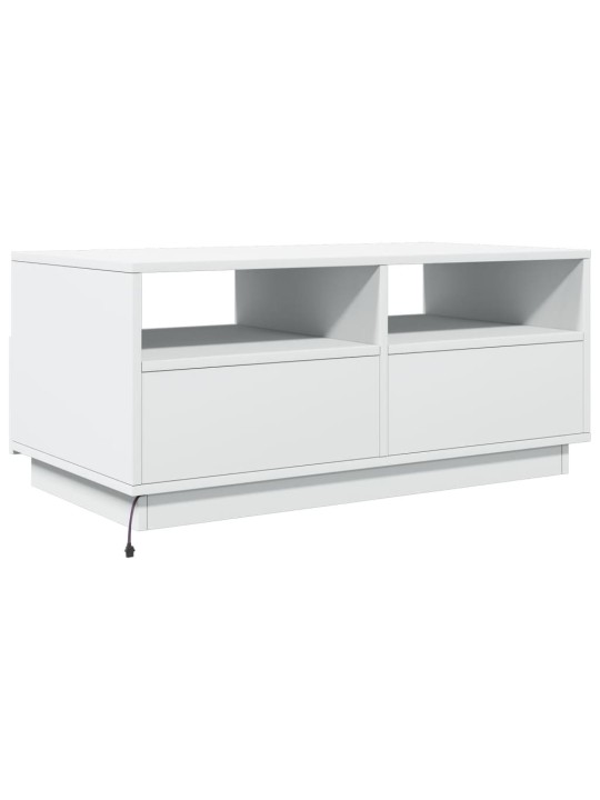 Kafijas galdiņš ar led, balts, 90x49x40 cm