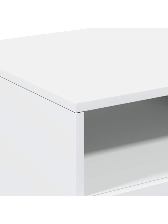 Kafijas galdiņš ar led, balts, 90x49x40 cm
