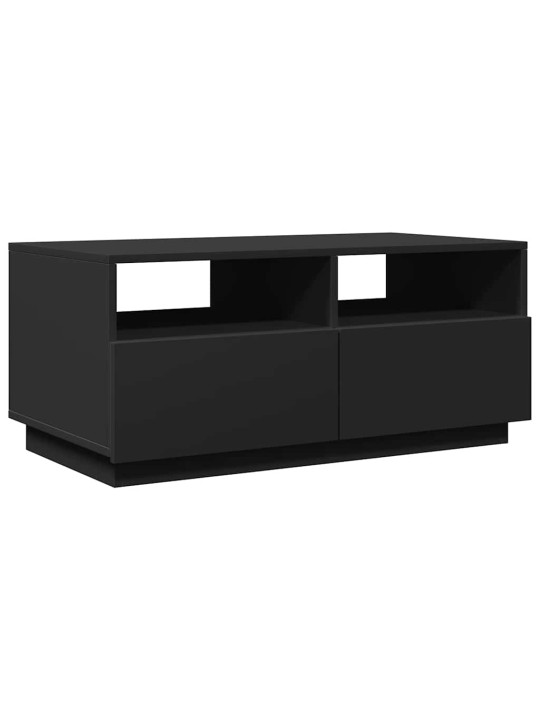 Kafijas galdiņš ar led, melns, 90x49x40 cm
