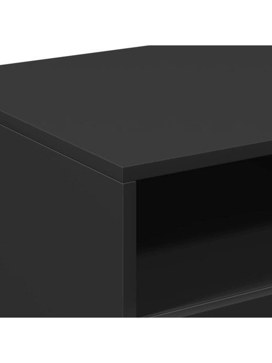 Kafijas galdiņš ar led, melns, 90x49x40 cm