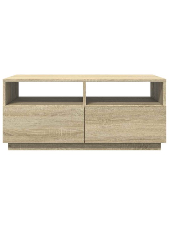 Kafijas galdiņš ar led, ozolkoka krāsa, 90x49x40 cm