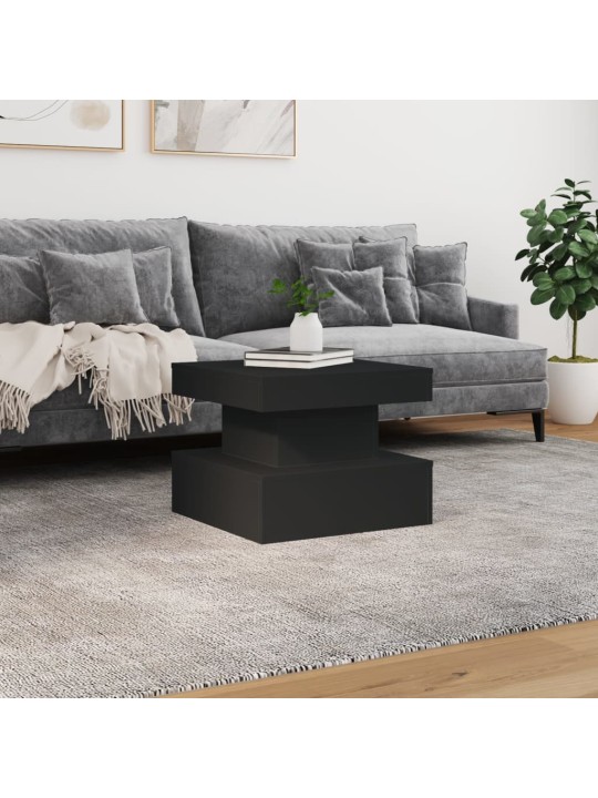 Kafijas galdiņš ar led, melns, 50x50x40 cm