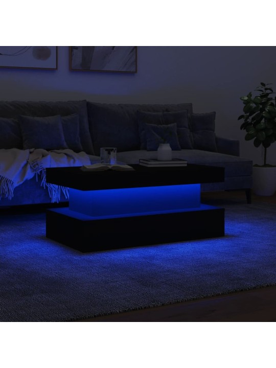 Kafijas galdiņš ar led, balts, 90x50x40 cm