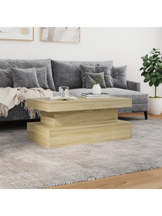 Kafijas galdiņš ar led, ozolkoka, 90x50x40 cm