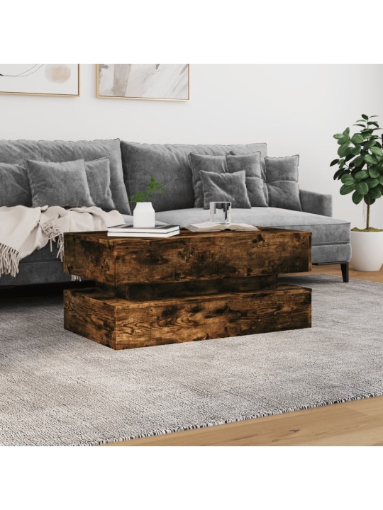 Kafijas galdiņš ar led, ozolkoka, 90x50x40 cm