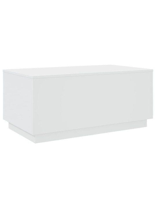 Kafijas galdiņš ar led, balts, 90x50x40 cm