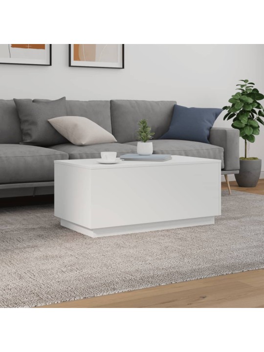 Kafijas galdiņš ar led, balts, 90x50x40 cm