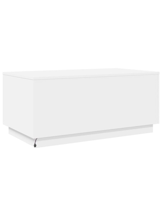 Kafijas galdiņš ar led, balts, 90x50x40 cm