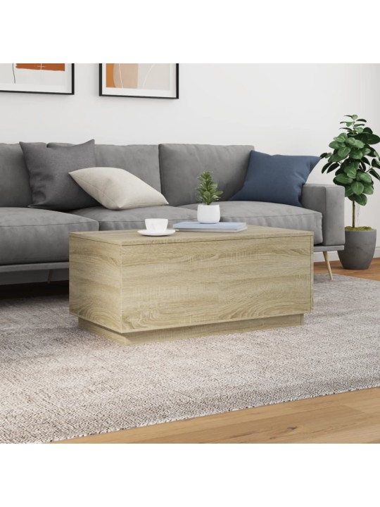 Kafijas galdiņš ar led, ozolkoka, 90x50x40 cm