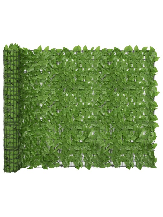 Balkona aizslietnis ar zaļām lapām, 300x150 cm