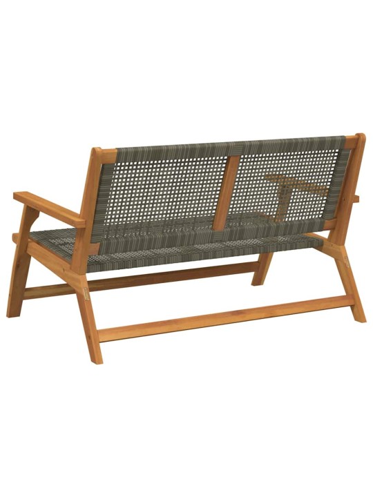 Dārza mēbeles pelēka 122 x 78 x 73cm akācijas masīvkoks