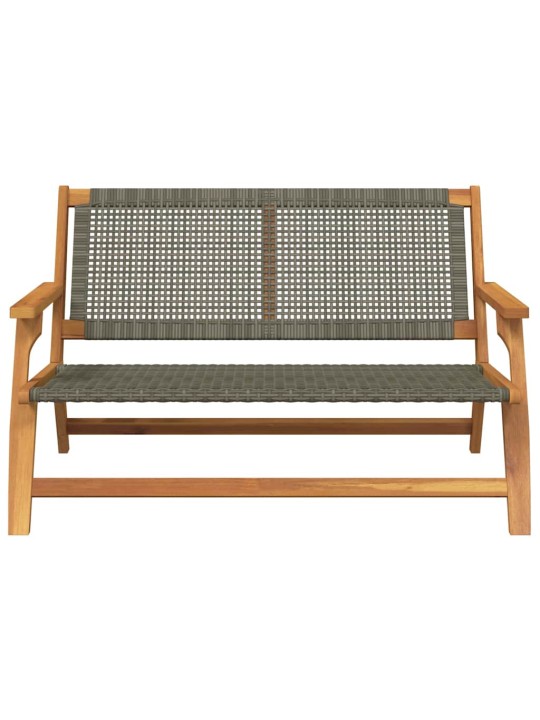 Dārza mēbeles pelēka 122 x 78 x 73cm akācijas masīvkoks