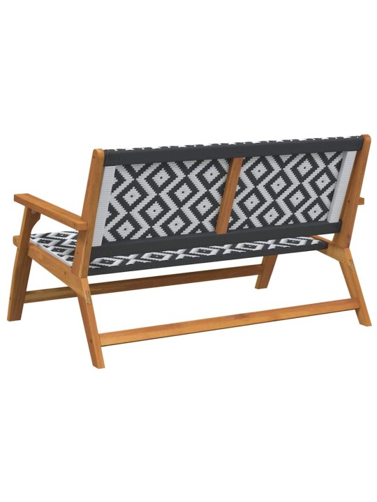 Dārza mēbeles balts 122 x 78 x 73cm akācijas masīvkoks