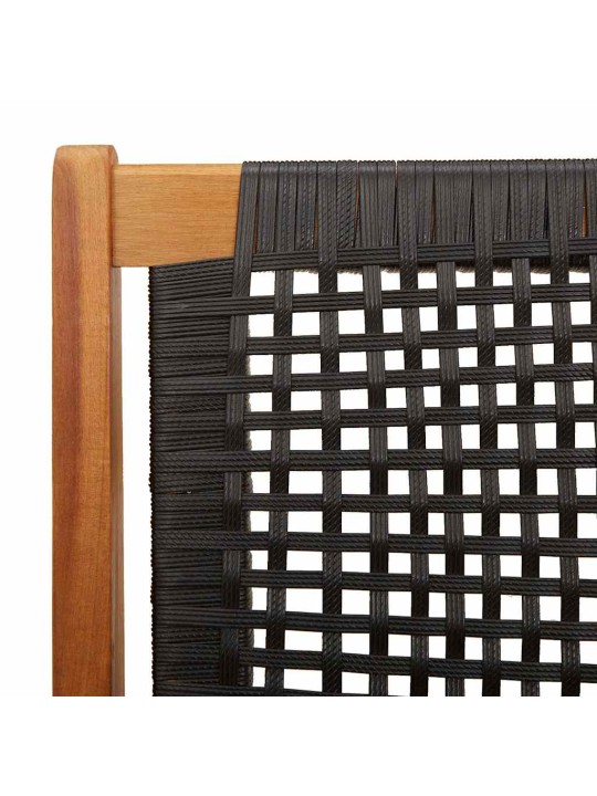 Dārza mēbeles 2 pcs melna 67 x 78 x 73cm akācijas masīvkoks