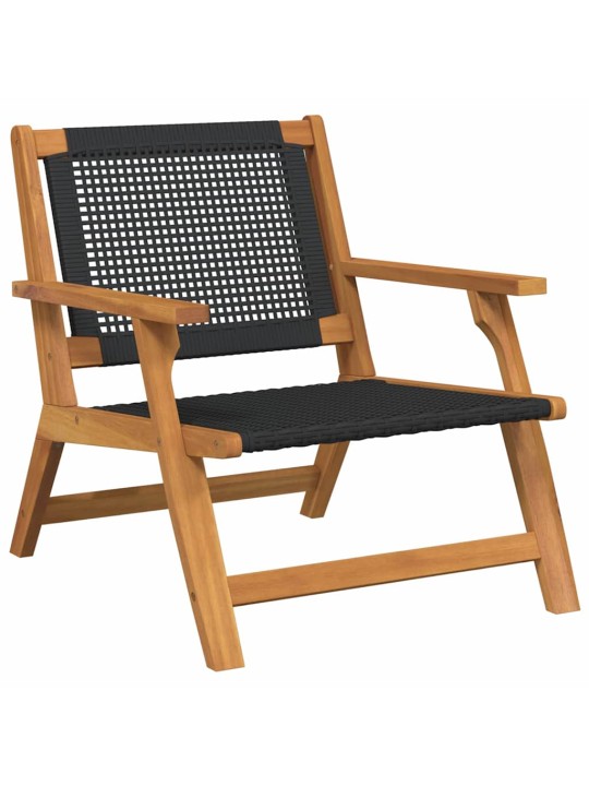 Dārza mēbeles 2 pcs melna 67 x 78 x 73cm akācijas masīvkoks