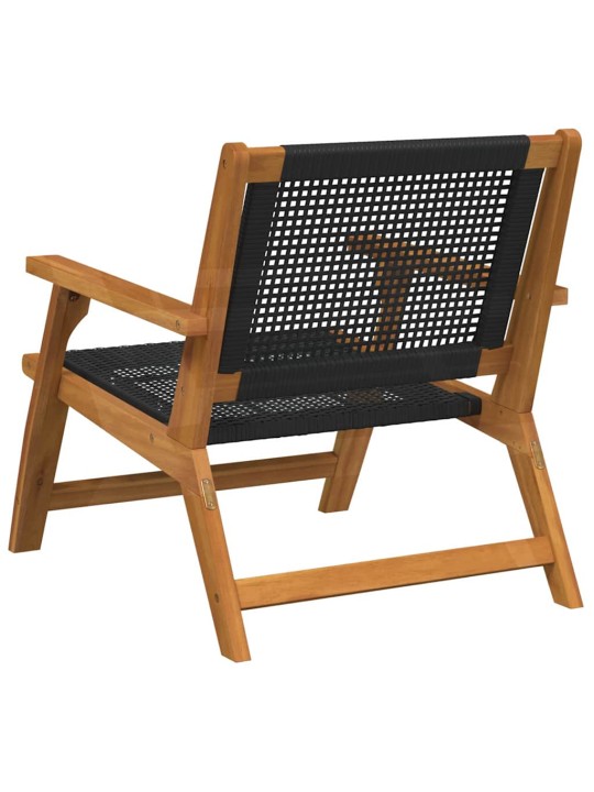 Dārza mēbeles 2 pcs melna 67 x 78 x 73cm akācijas masīvkoks