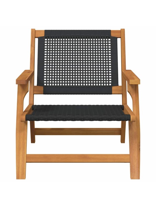 Dārza mēbeles 2 pcs melna 67 x 78 x 73cm akācijas masīvkoks