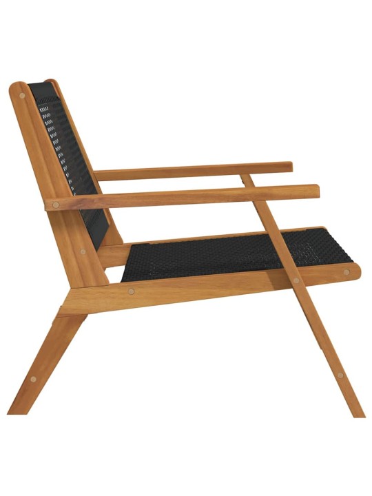 Dārza mēbeles 2 pcs melna 67 x 78 x 73cm akācijas masīvkoks