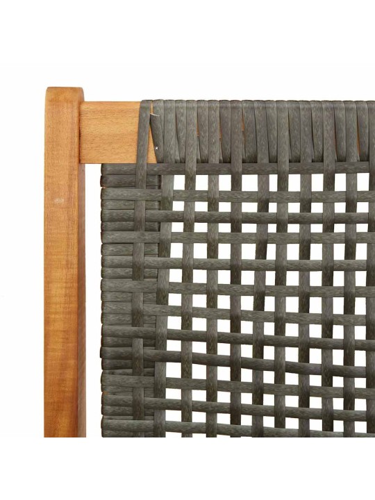 Dārza mēbeles 2 pcs pelēka 67 x 78 x 73cm akācijas masīvkoks