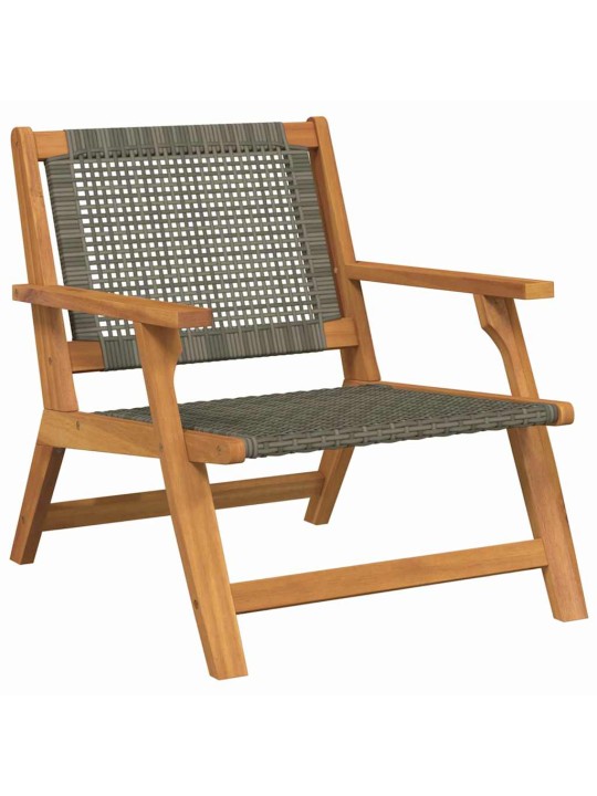 Dārza mēbeles 2 pcs pelēka 67 x 78 x 73cm akācijas masīvkoks
