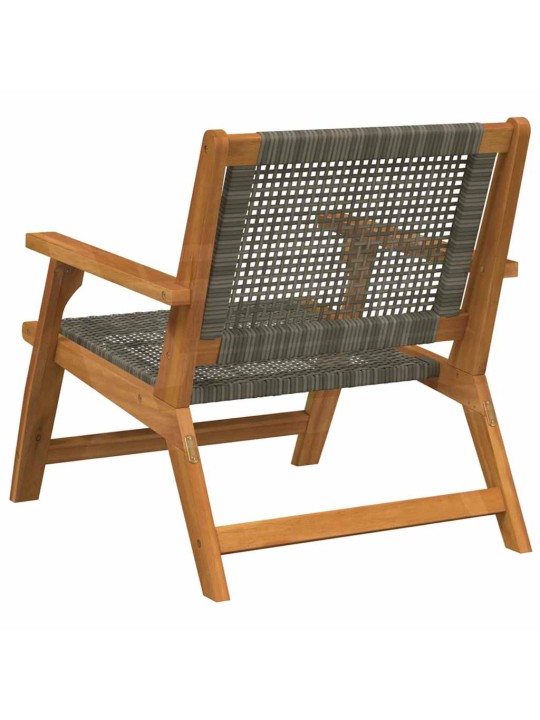 Dārza mēbeles 2 pcs pelēka 67 x 78 x 73cm akācijas masīvkoks