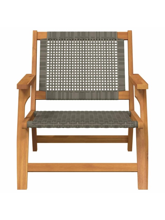 Dārza mēbeles 2 pcs pelēka 67 x 78 x 73cm akācijas masīvkoks