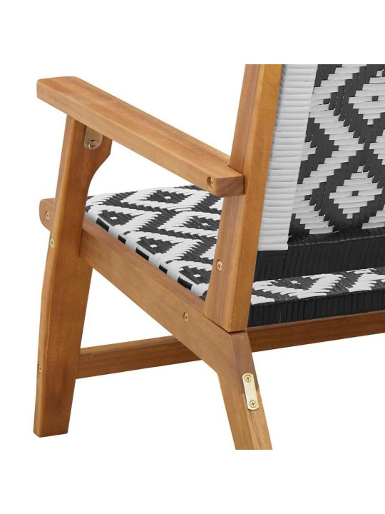 Dārza mēbeles 2 pcs balts 67 x 78 x 73cm akācijas masīvkoks