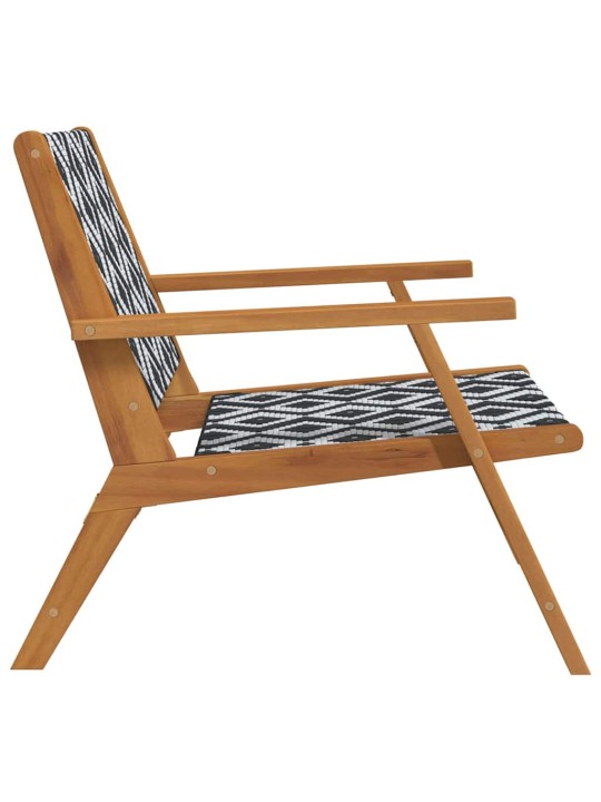 Dārza mēbeles 2 pcs balts 67 x 78 x 73cm akācijas masīvkoks