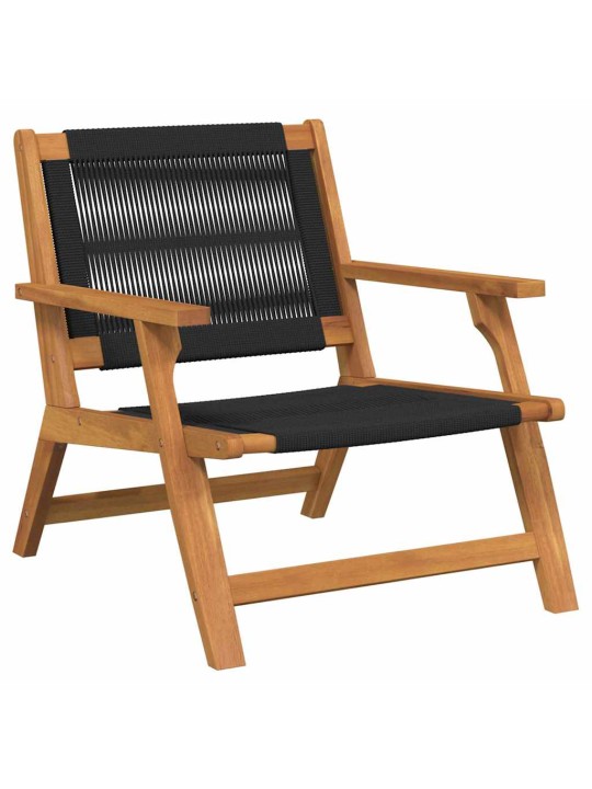 Dārza mēbeles 2 pcs melna 78 x 67 x 73cm akācijas masīvkoks