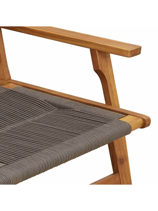 Dārza mēbeles 2 pcs pelēka 78 x 67 x 73cm akācijas masīvkoks