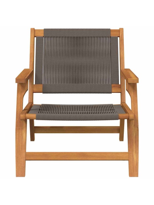 Dārza mēbeles 2 pcs pelēka 78 x 67 x 73cm akācijas masīvkoks