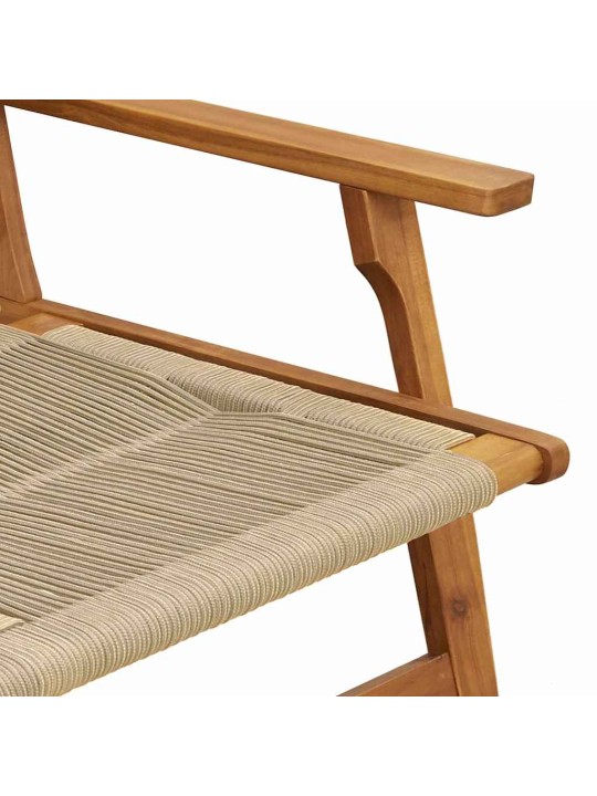 Dārza mēbeles 2 pcs bēša 78 x 67 x 73cm akācijas masīvkoks