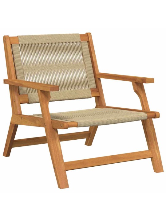 Dārza mēbeles 2 pcs bēša 78 x 67 x 73cm akācijas masīvkoks