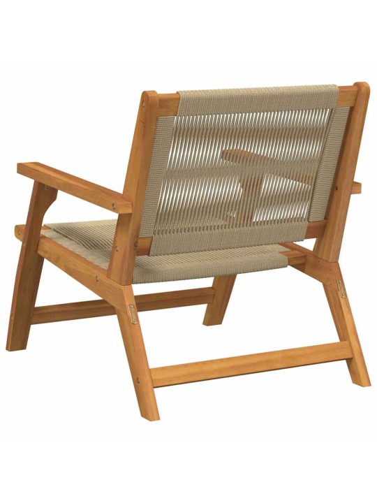 Dārza mēbeles 2 pcs bēša 78 x 67 x 73cm akācijas masīvkoks