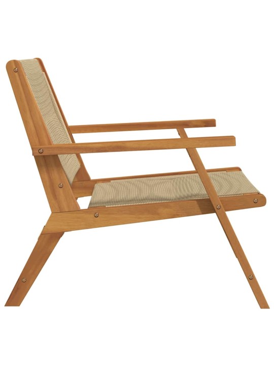 Dārza mēbeles 2 pcs bēša 78 x 67 x 73cm akācijas masīvkoks