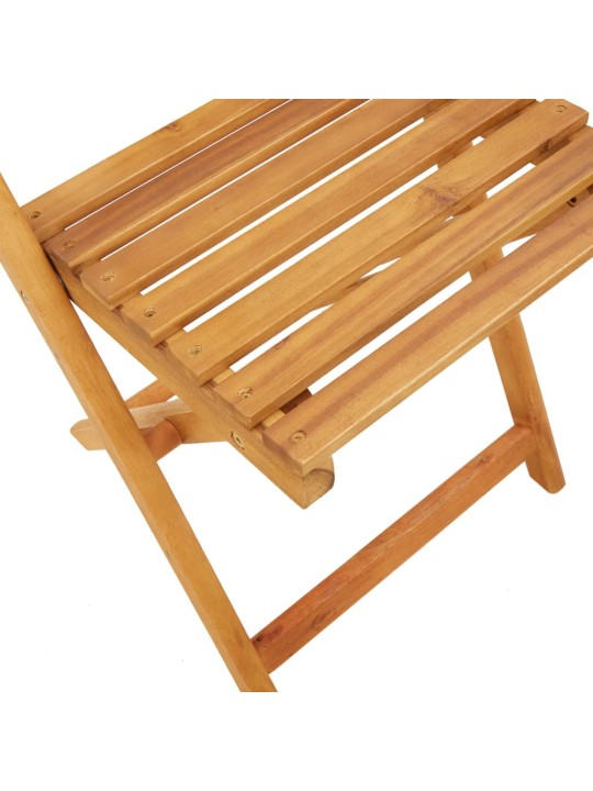 Bistro krēsli, 2 gb., pelēkbrūni, akācijas masīvkoks, audums