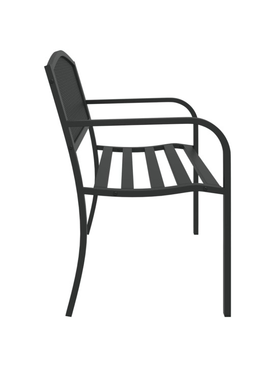 Dārza sols, 119 cm, melns tērauds