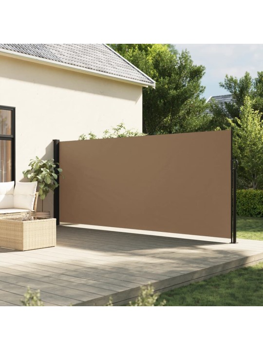 Izvelkama sānu markīze, pelēkbrūna, 160x300 cm