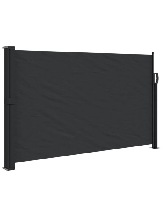 Izvelkams sānu markīze, melna, 120x500 cm