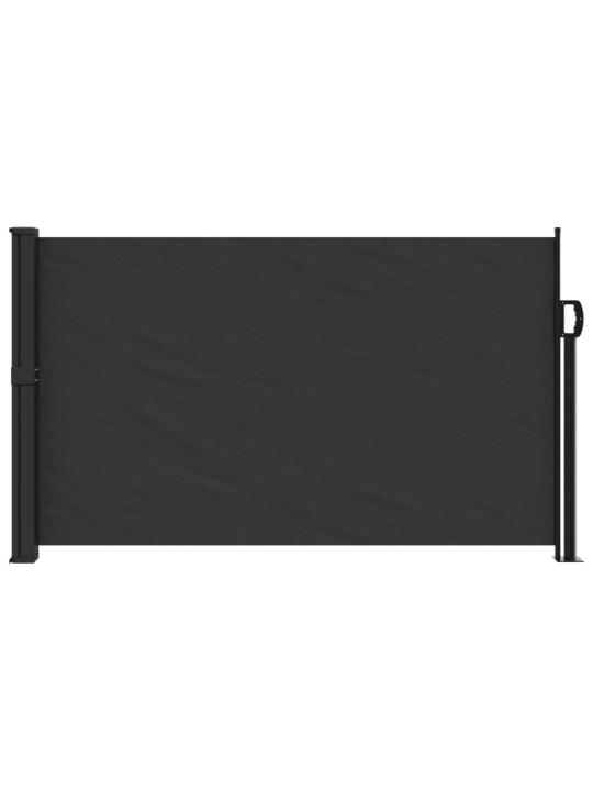 Izvelkams sānu markīze, melna, 120x500 cm