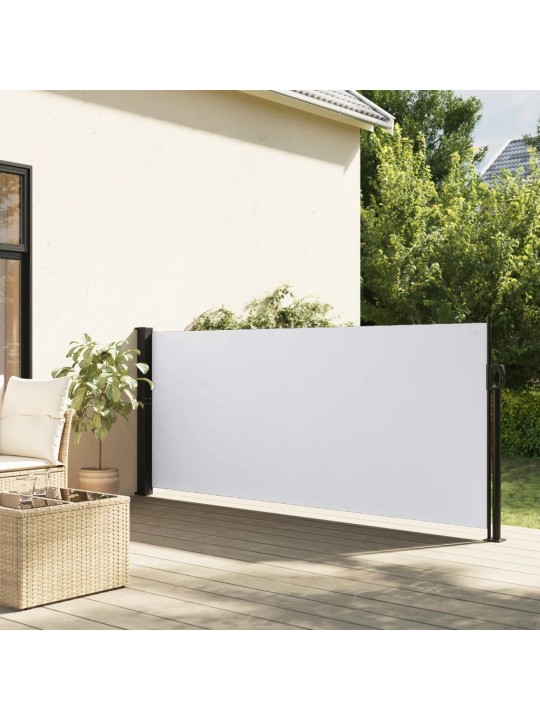 Izvelkams sānu markīze, balta, 120x500 cm