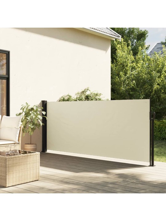 Izvelkama sānu markīze, krēmkrāsā, 140x500 cm