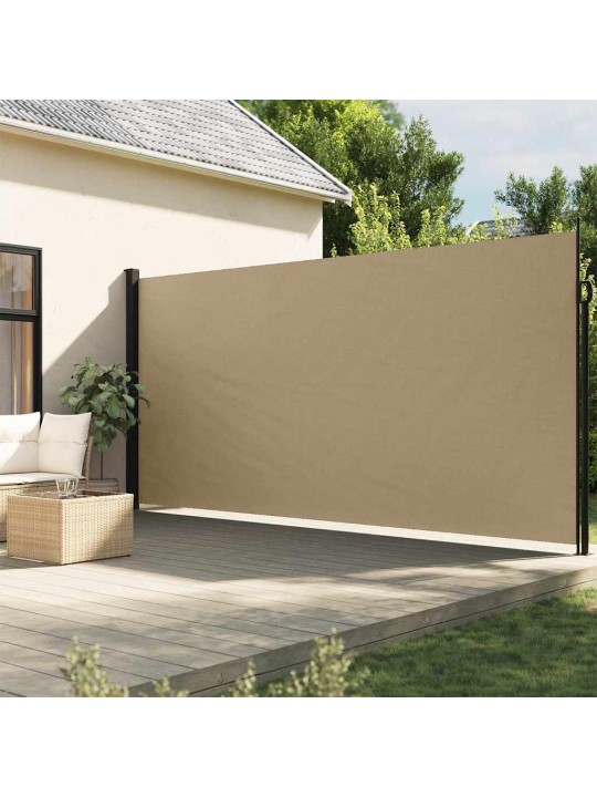 Izvelkama sānu markīze, bēša, 200x500 cm