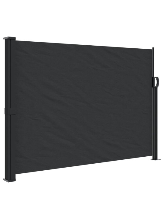 Izvelkams sānu aizslietnis, melns, 140x600 cm
