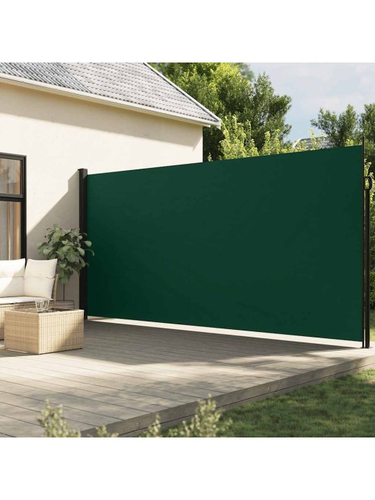 Izvelkama sānu markīze, tumši zaļa, 200x600 cm
