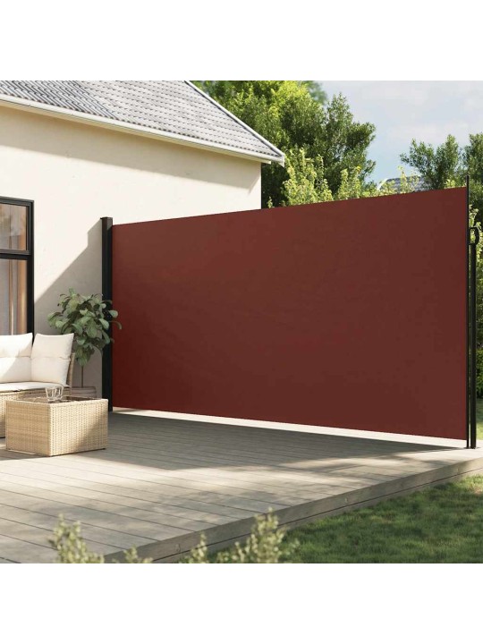 Izvelkama sānu markīze, brūna, 220x600 cm