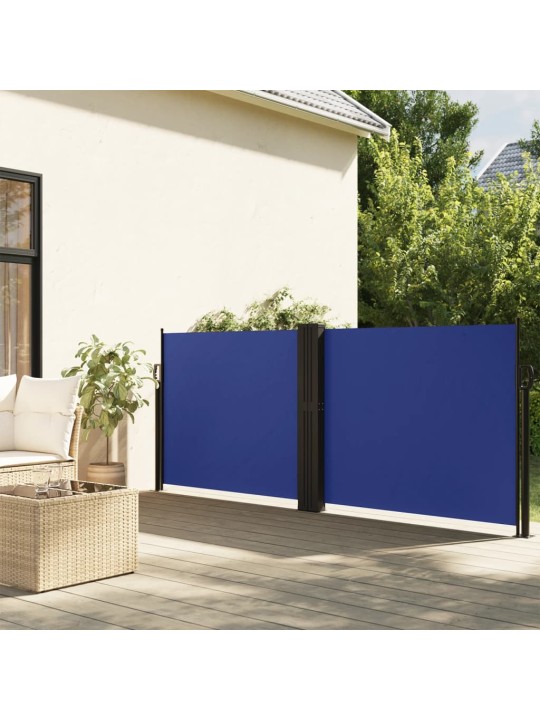 Izvelkams sānu aizslietnis, zils, 140x600 cm